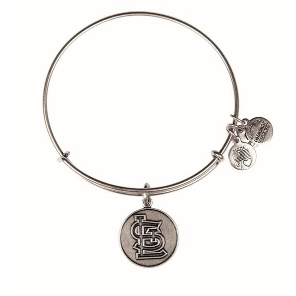 Alex and Ani St. Louis Cardinals Cap Logo Charm Bangle - Rafaelian Silver Finish