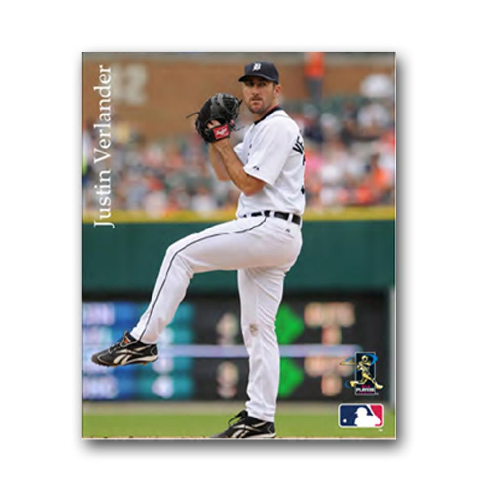 Justin Verlander Detroit Tigers Logo 14x18