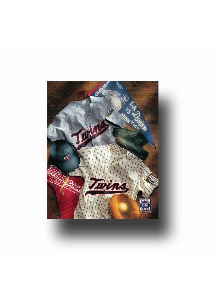 MLB Minnesota Twins Vintage Jersey Collage Canvas Wall Art