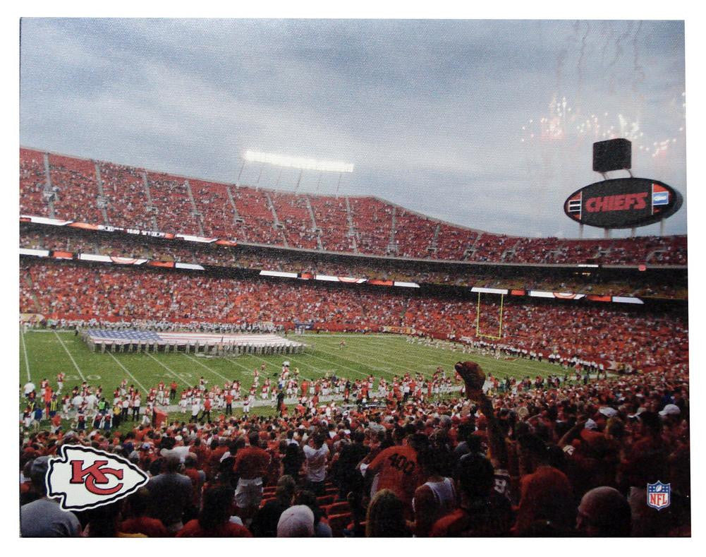 Kansas City Chiefs Opening Night Stadium Canvas Art 11X14