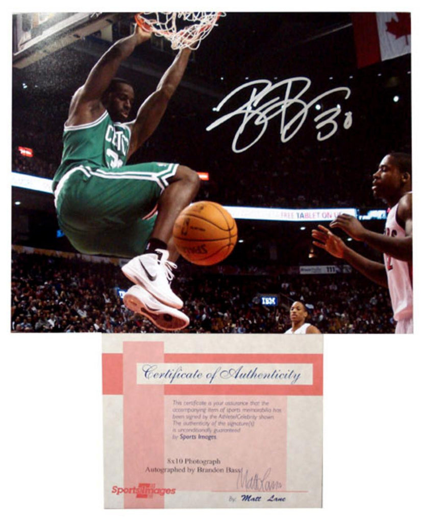 Autographed Brandon Bass 8x10 inch unframed Photo