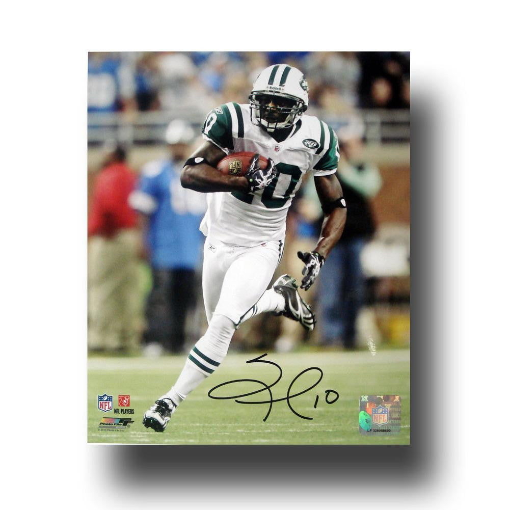 Autographed Santonio Holmes 8X10 Unframed Photo - Ny Jets