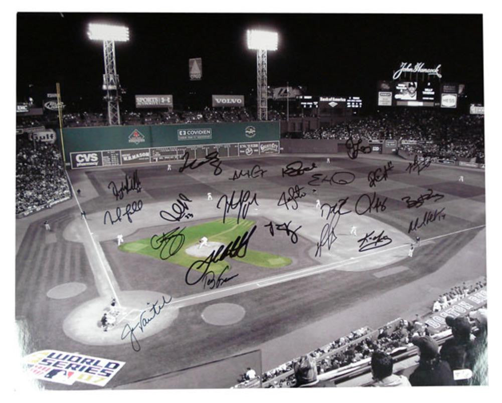 16x20 Photo unframed 2007 World Series Fenway Park Beckett