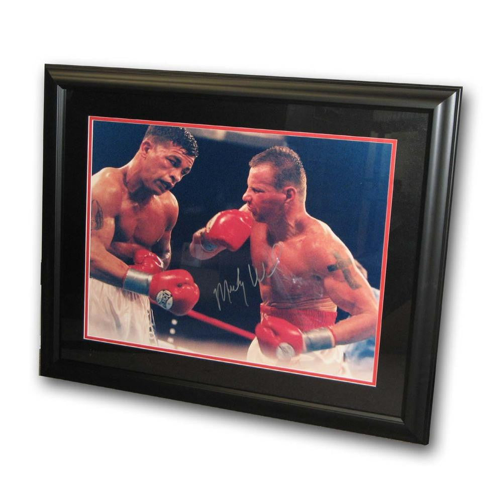 Autographed Mickey Ward 16X20 Framed Photo Vs. Gatti