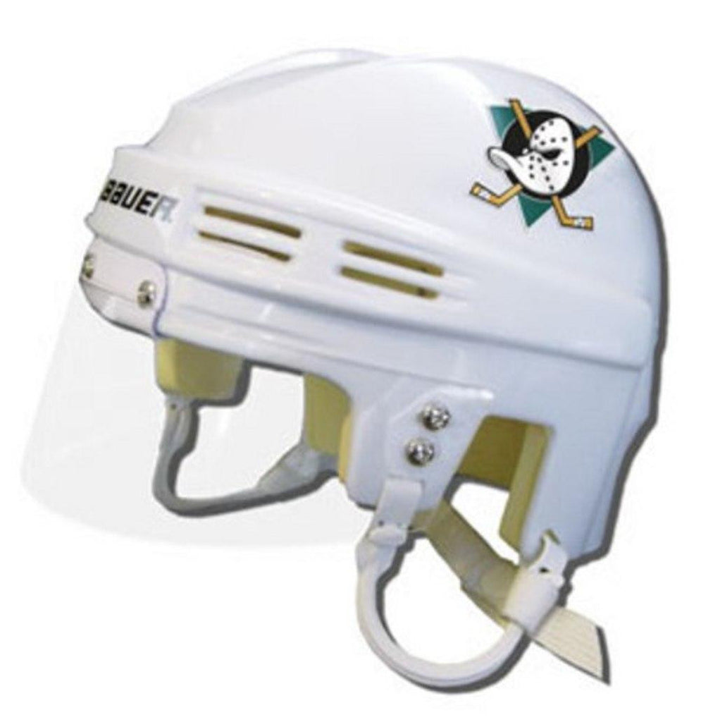 Official NHL Licensed Mini Player Helmets - Anaheim Mighty Ducks (White)