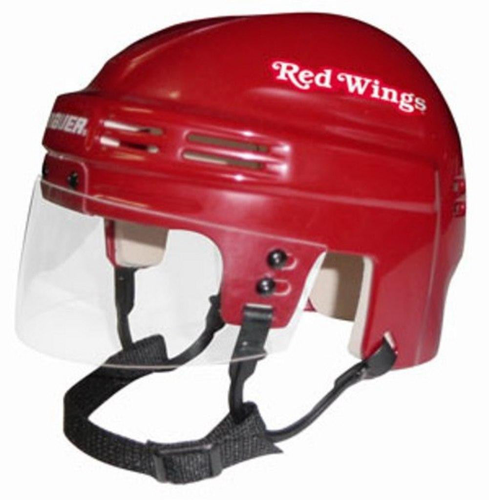 Official NHL Licensed Mini Player Helmets - Detroit Redwings