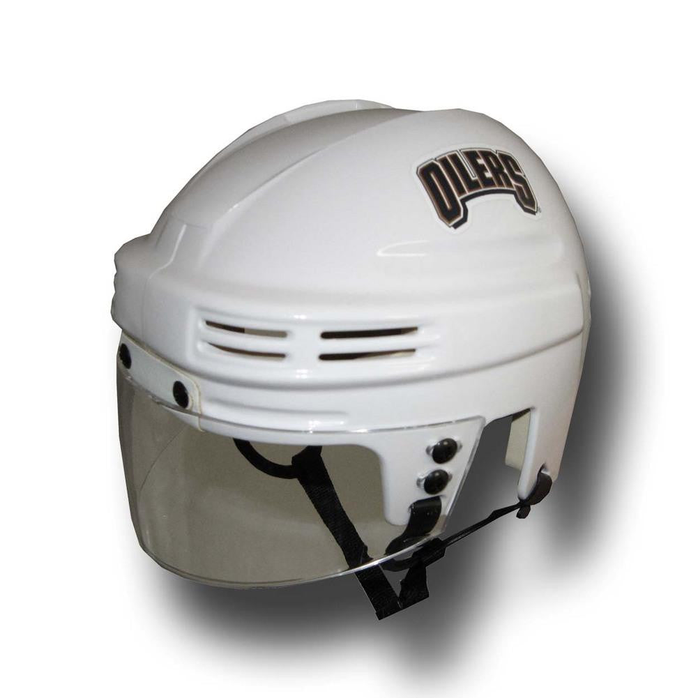 Official NHL Licensed Mini Player Helmets - Edmonton Oilers (White)