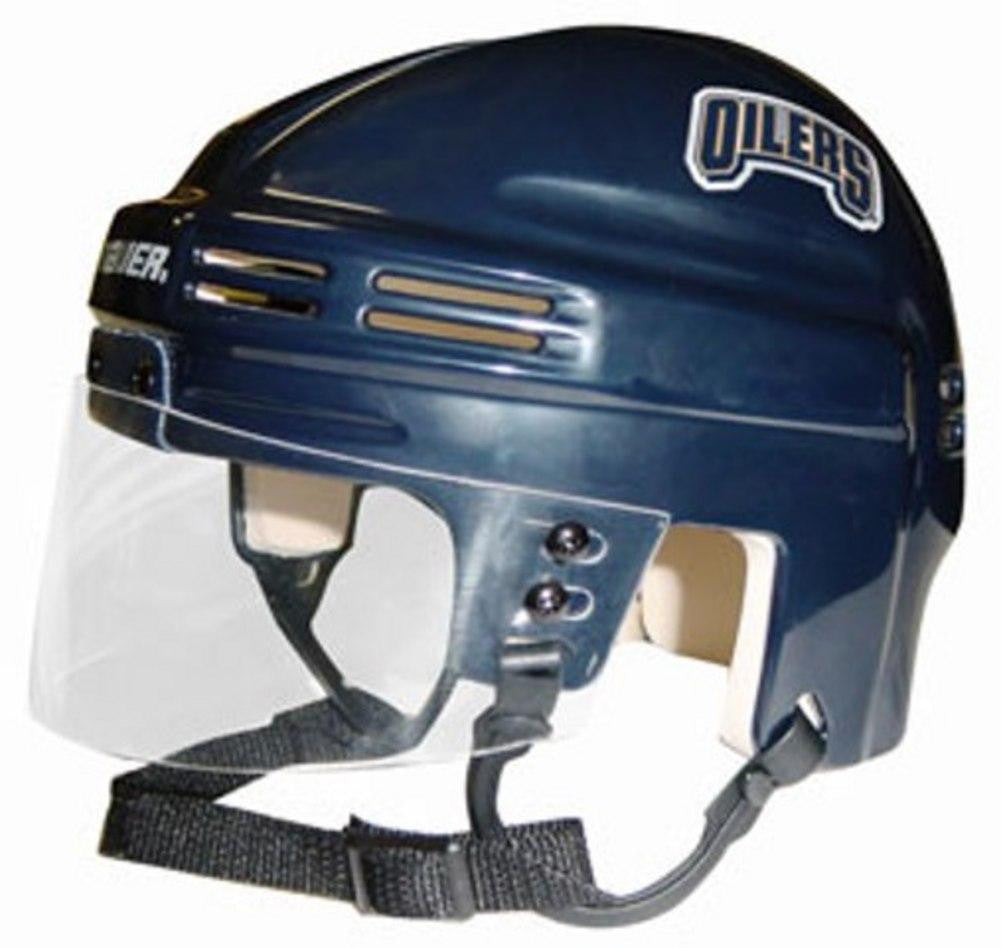 Official NHL Licensed Mini Player Helmets - Edmonton Oilers