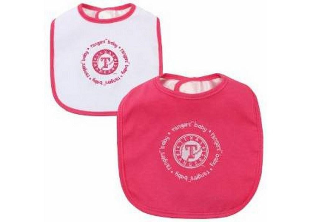 Baby Fanatic Team Color Bibs  Texas Rangers  2-Count