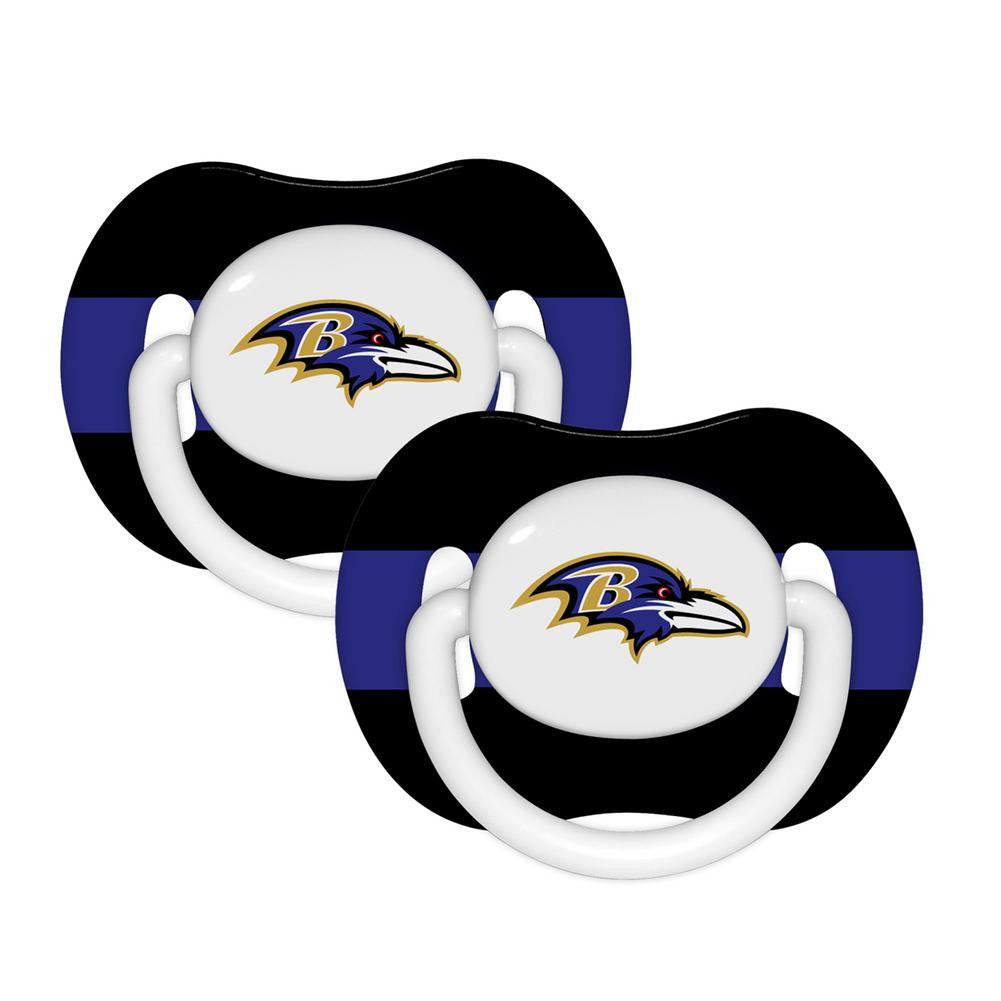 Baby Fanatic 2-Pack Pacifiers - Baltimore Ravens
