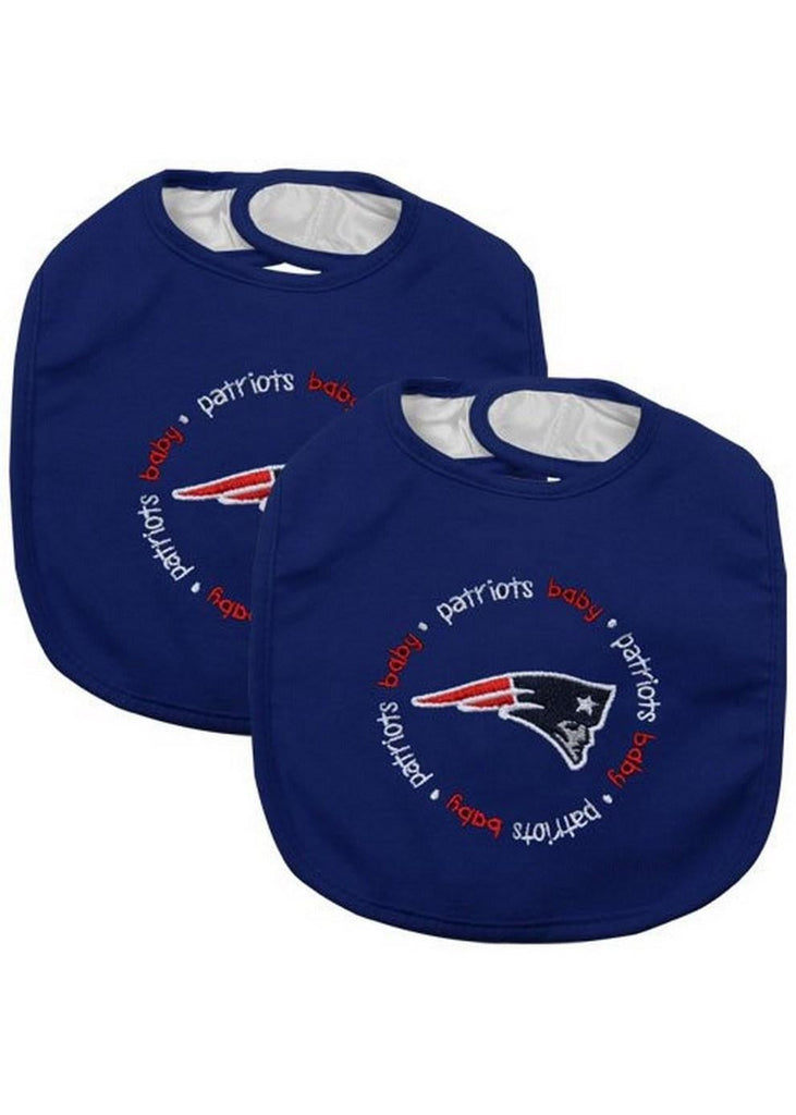 Baby Fanatic 2 pack Baby Bib NFL New England Patriots