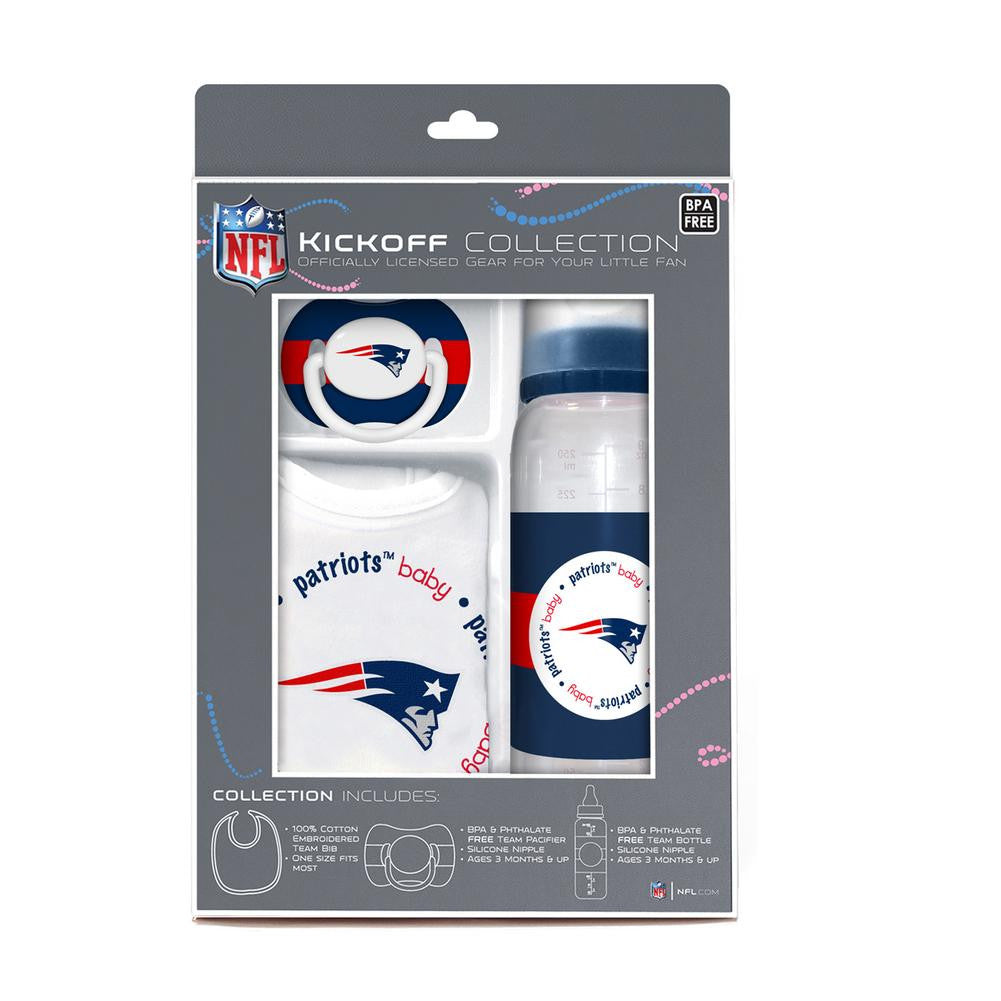 Baby Fanatic Baby Fanatic Gift Set - New England Patriots