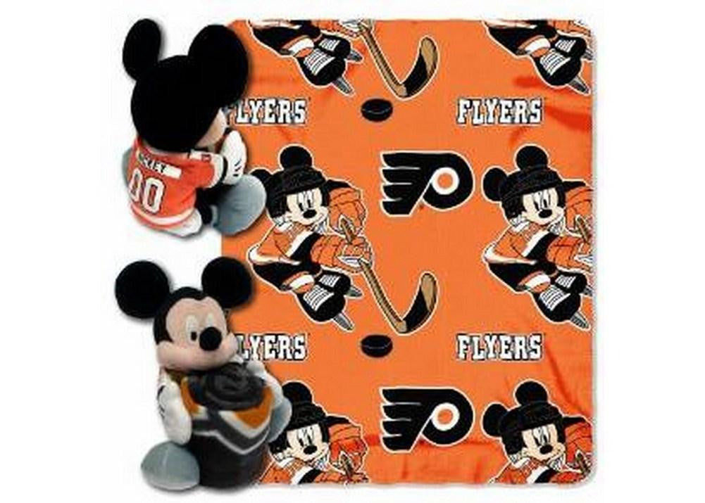 NHL Philadelphia Flyers Ice Warriors 40x50-Inch Throw with 14-Inch Hugger