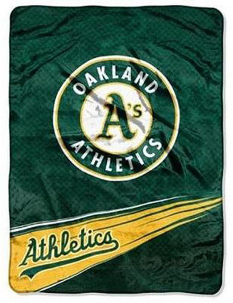 MLB Oakland Athletics 50x60 Plush Raschel Throw Blanket