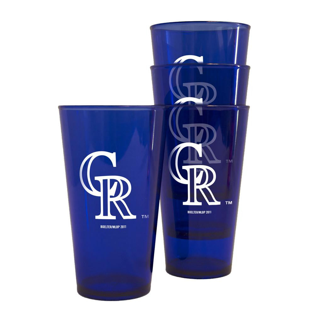 MLB Colorado Rockies Plastic Pint Glass Set