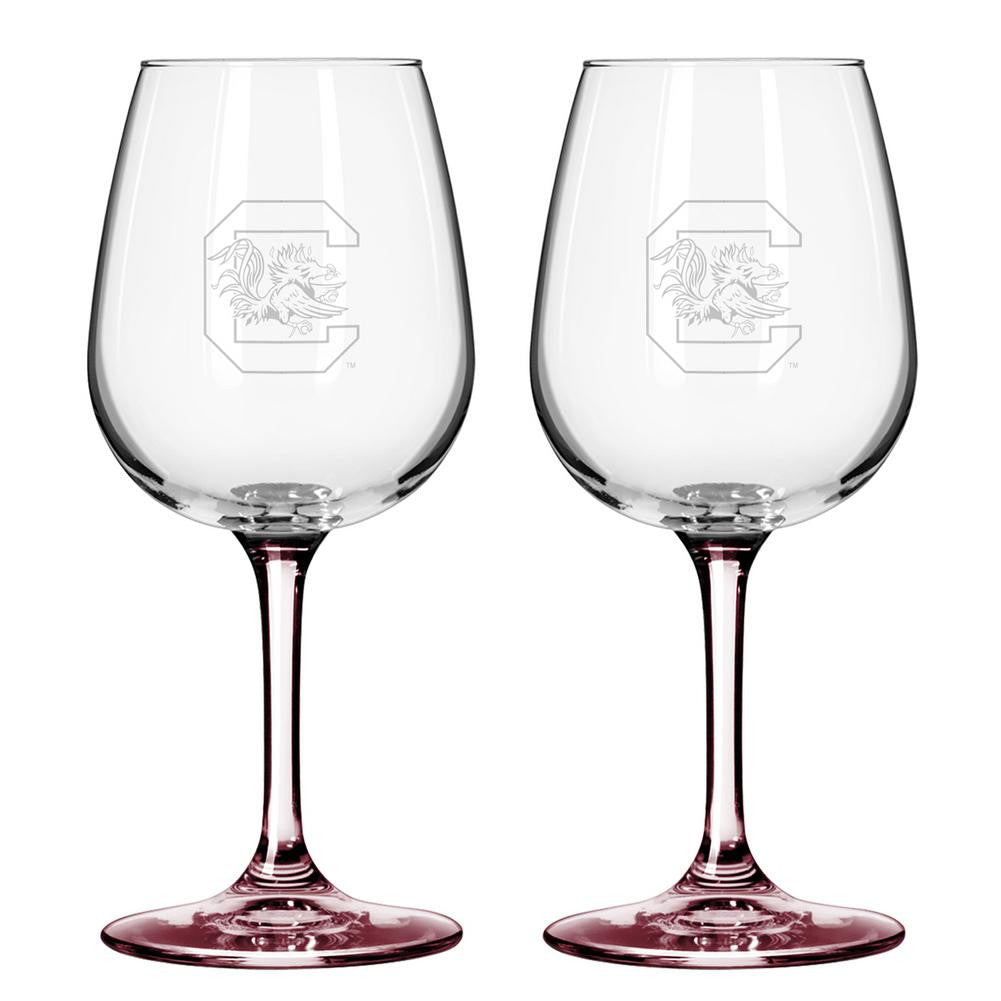 12Oz Ncaa-S.Carolina 2Pk Wine Set
