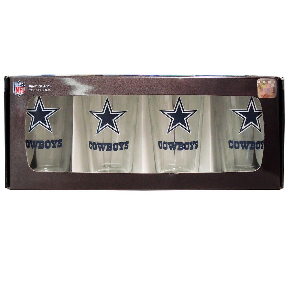 4 Pack Pint Glass NFL - Dallas Cowboys