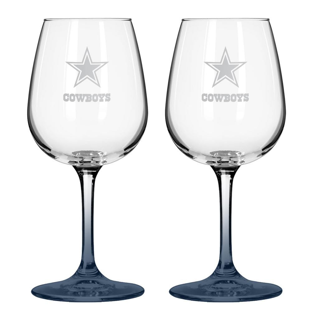 12Oz Nfl-Cowboys 2Pk Wine Set