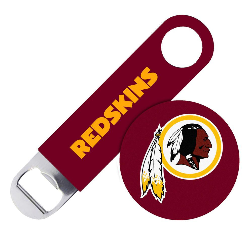 NFL Washington Redskins Boelter Bottle Opener with Coaster Set