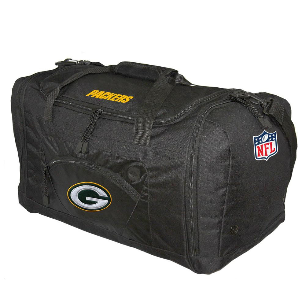 Road Block Duffle Bag NFL Black - Green Bay Packers