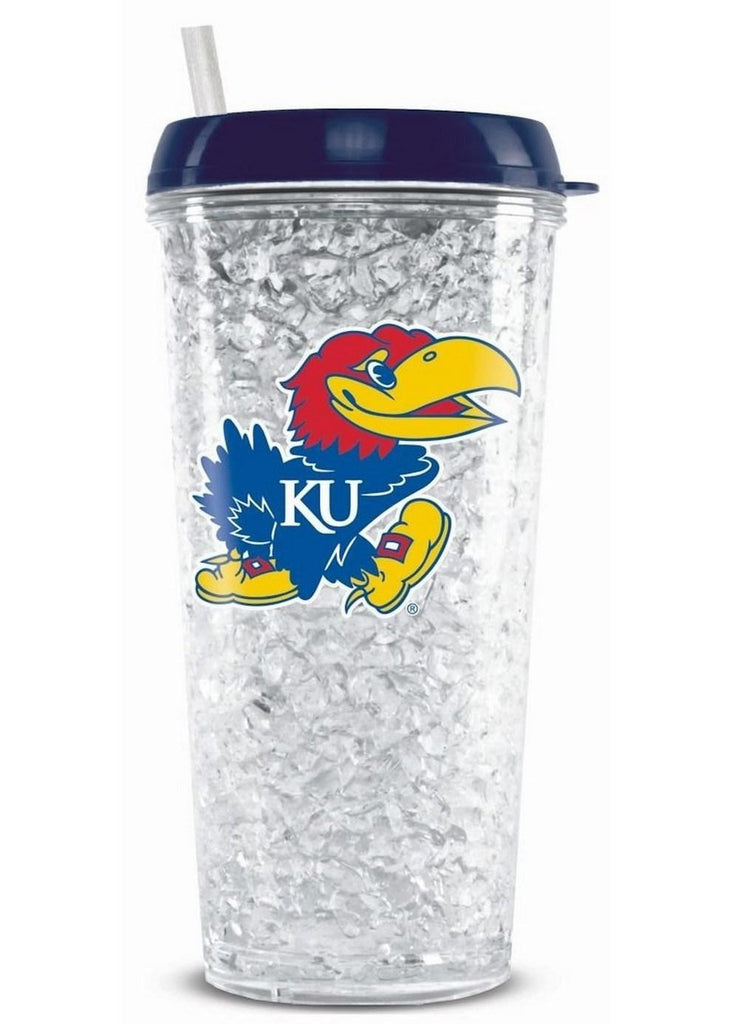 Tumbler With Straw Kansas Jayhawks