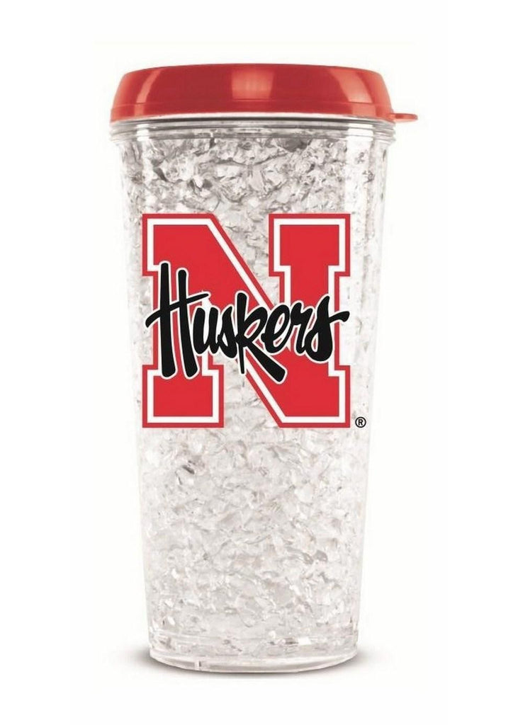 Tumbler With Straw Nebraska Cornhuskers