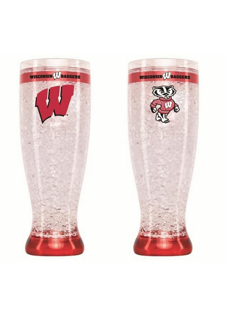 Wisconsin Badgers Crystal Pilsner Glass