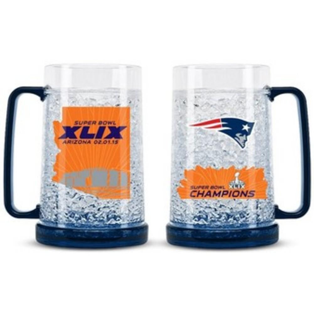 SUPER BOWL XLIX CRYSTAL FREEZER MUG CHAMP- New England Patriots