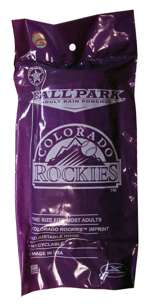 MLB Colorado Rockies White Short Sleeve Poncho