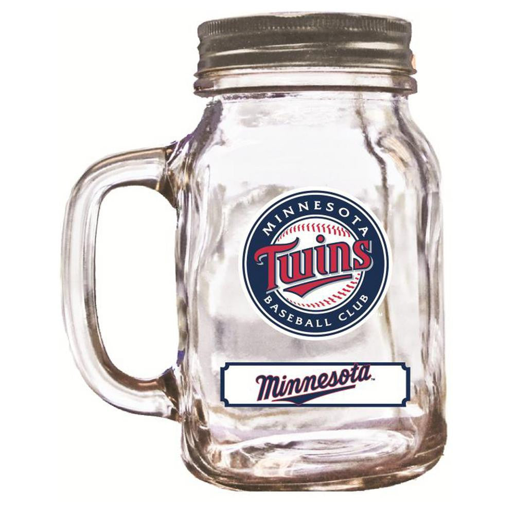 Duckhouse 16 Ounce Mason Jar - Minnesota Twins