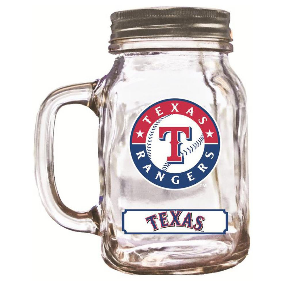 Duckhouse 16 Ounce Mason Jar - Texas Rangers