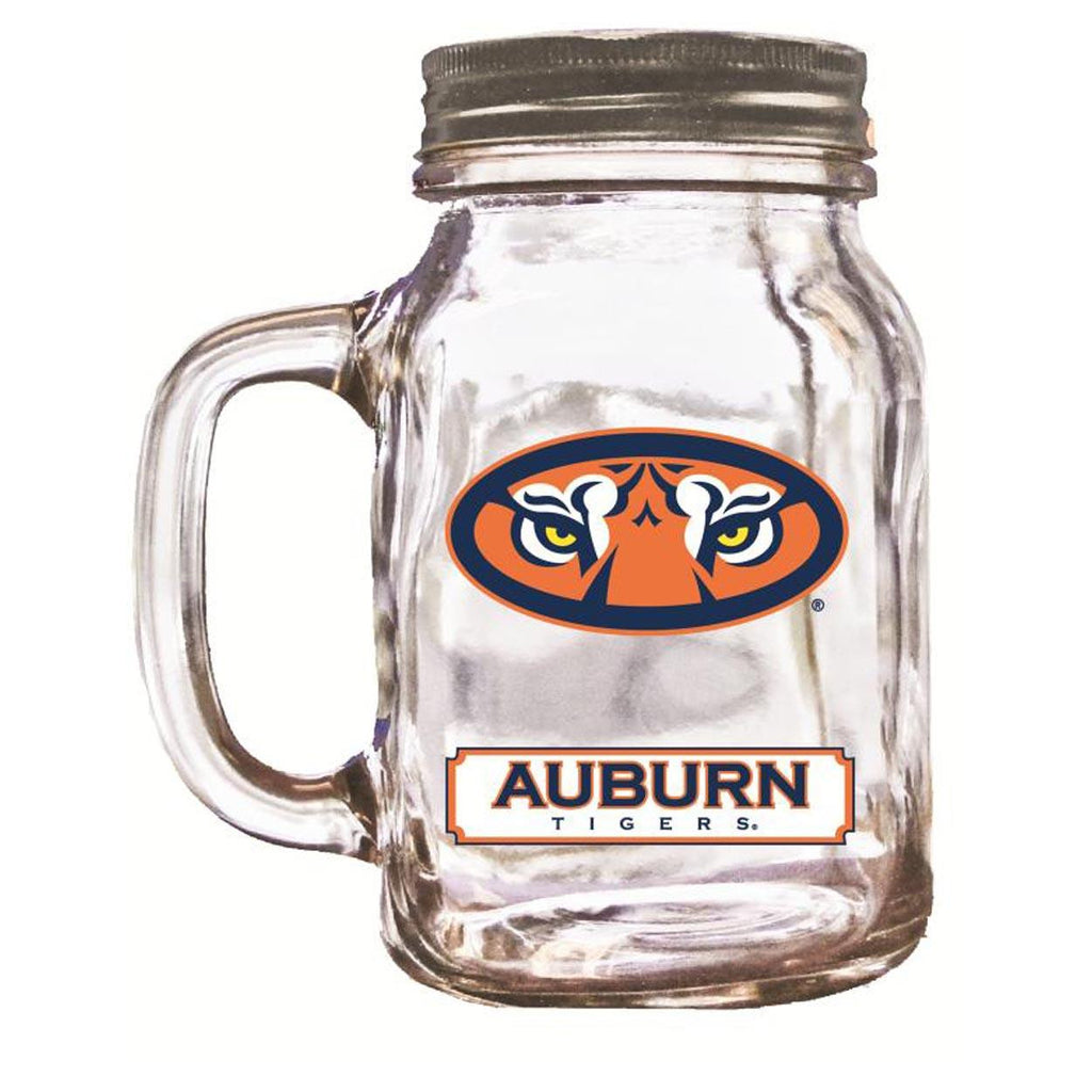 16Oz Mason Jar Auburn Tigers