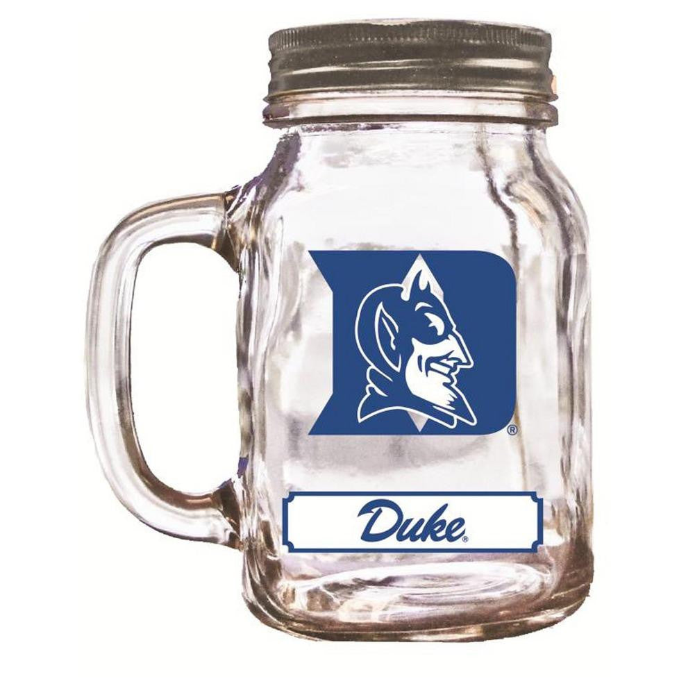 16Oz Mason Jar Duke Blue Devils