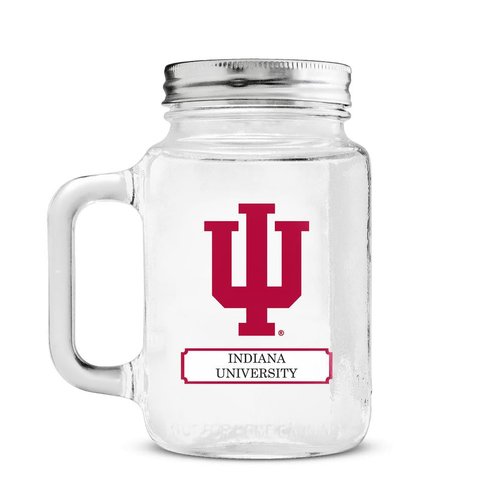 16 ounce Mason Jar Indiana Hoosiers