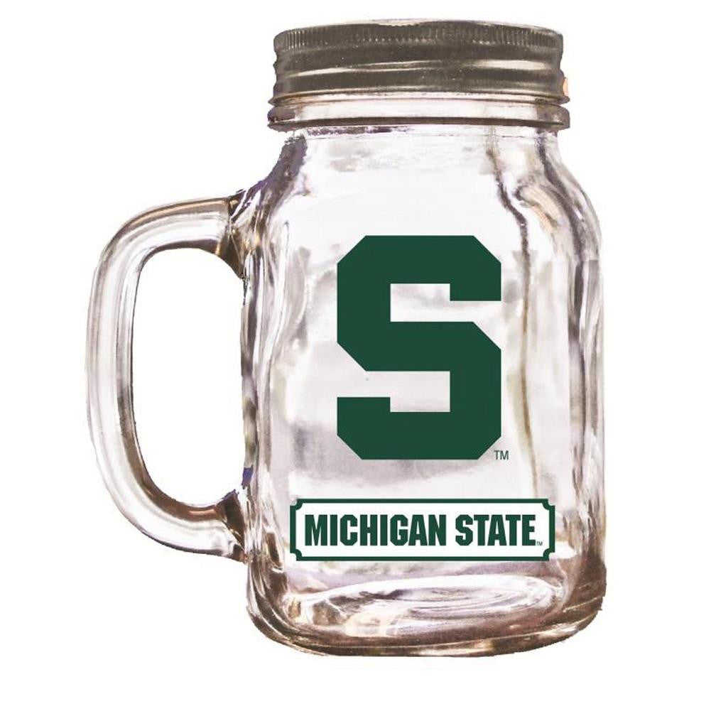 16Oz Mason Jar Michigan State