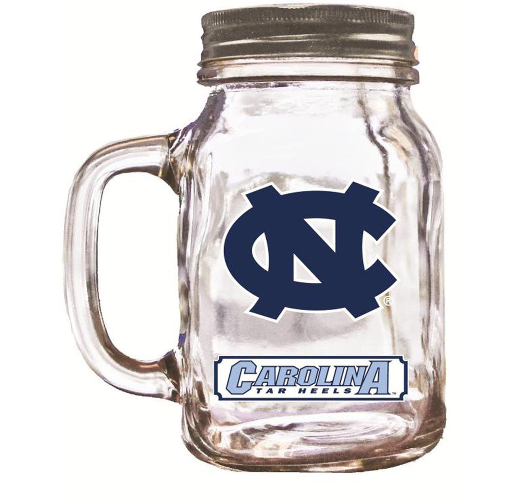 16Oz Mason Jar North Carolina Tarheels
