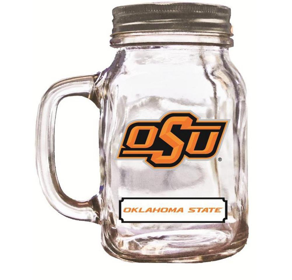 16Oz Mason Jar Oklahoma State Cowboys
