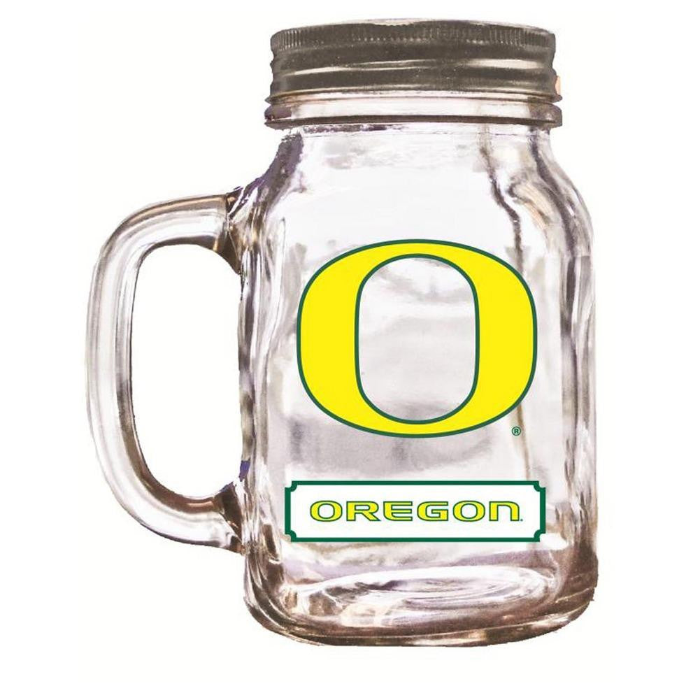 16Oz Mason Jar Oregon Ducks