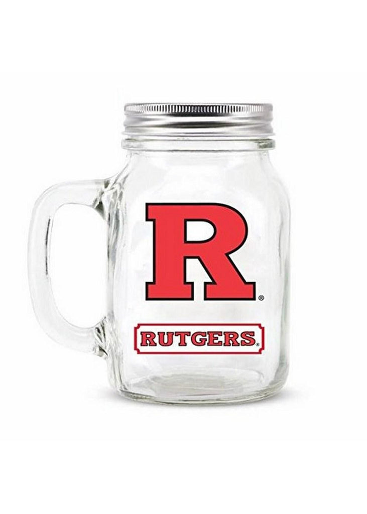 20oz Mason Jar - Rutgers