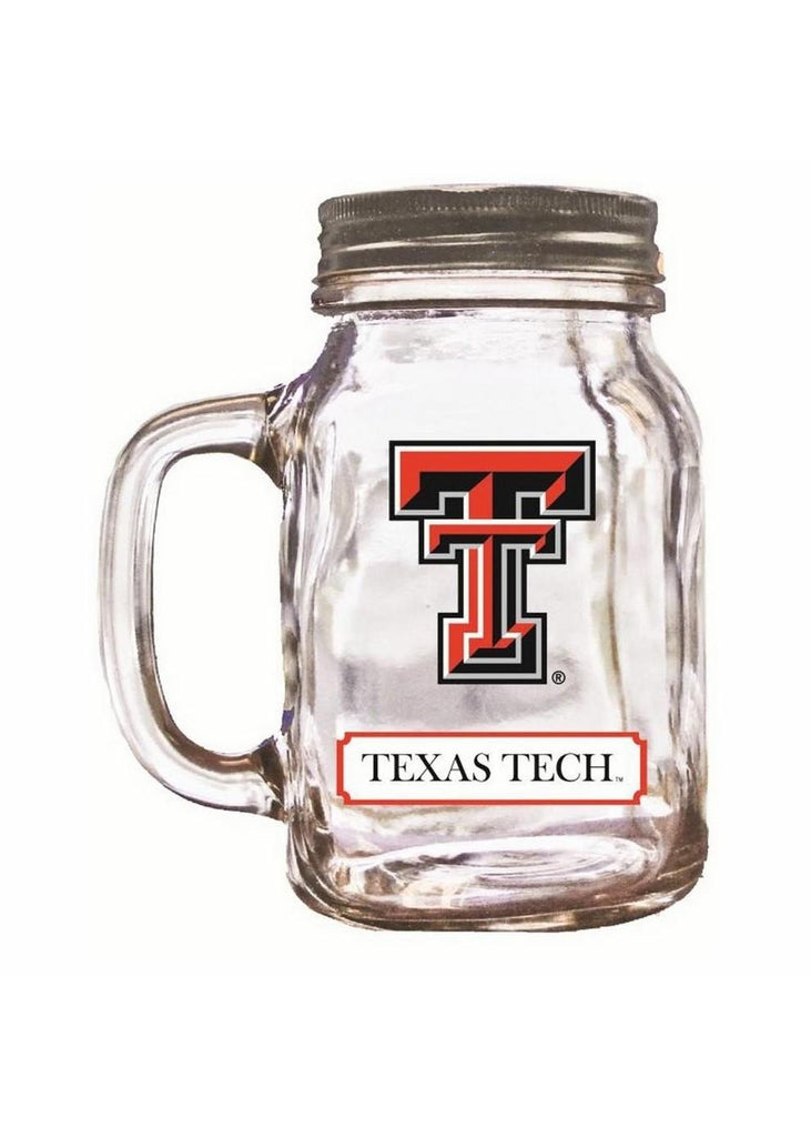 16Oz Mason Jar Texas Tech