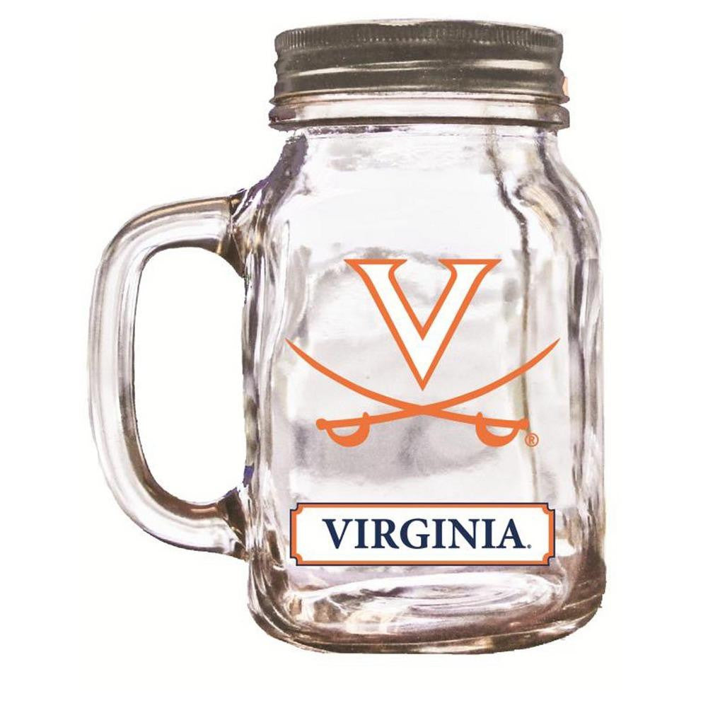 16Oz Mason Jar Virginia Cavaliers