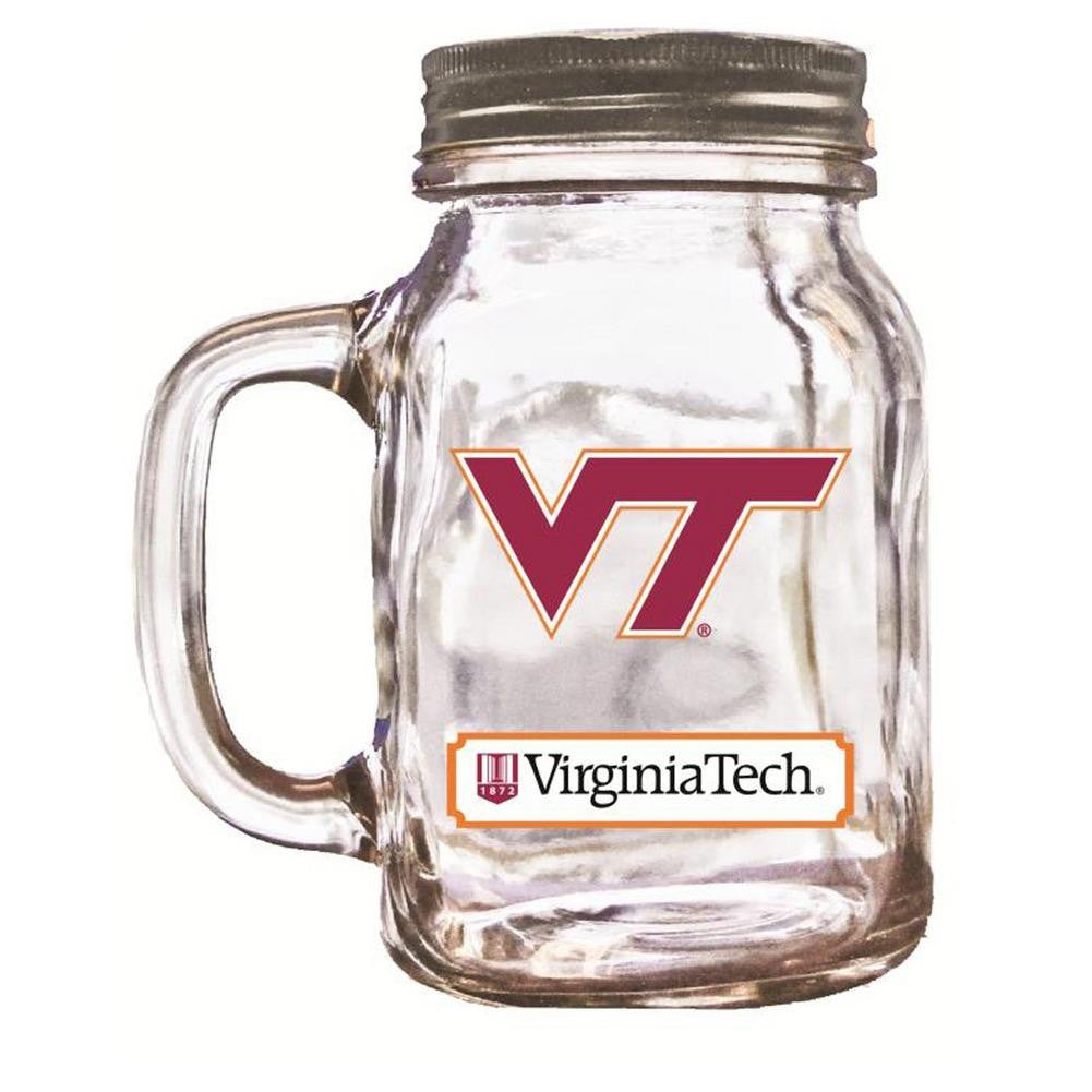 16Oz Mason Jar Virginia Tech