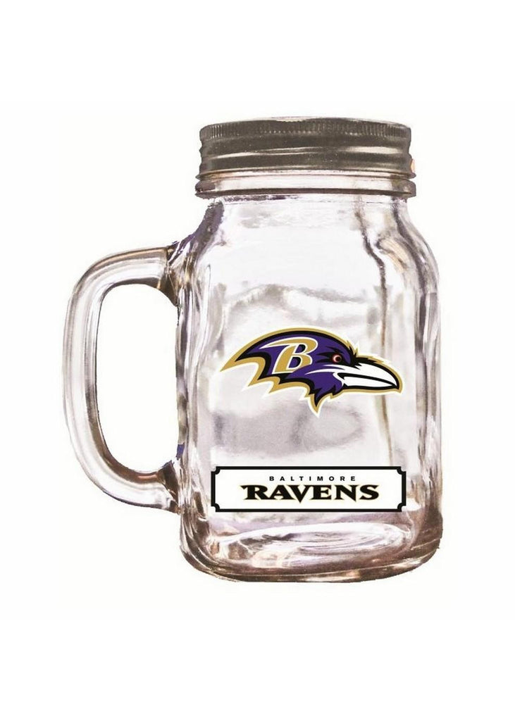 Duckhouse 16 Ounce Mason Jar - Baltimore Ravens
