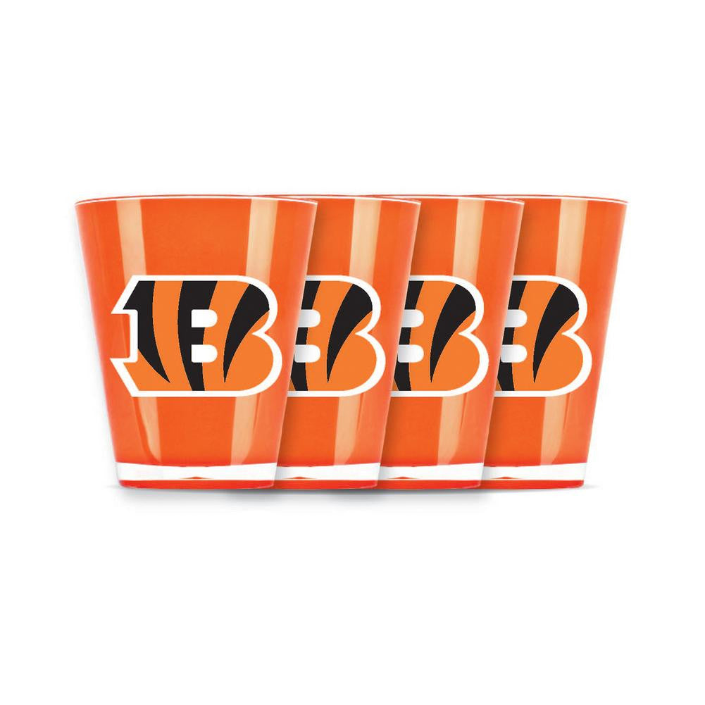 4 piece shot glass set - Cincinnati Bengals