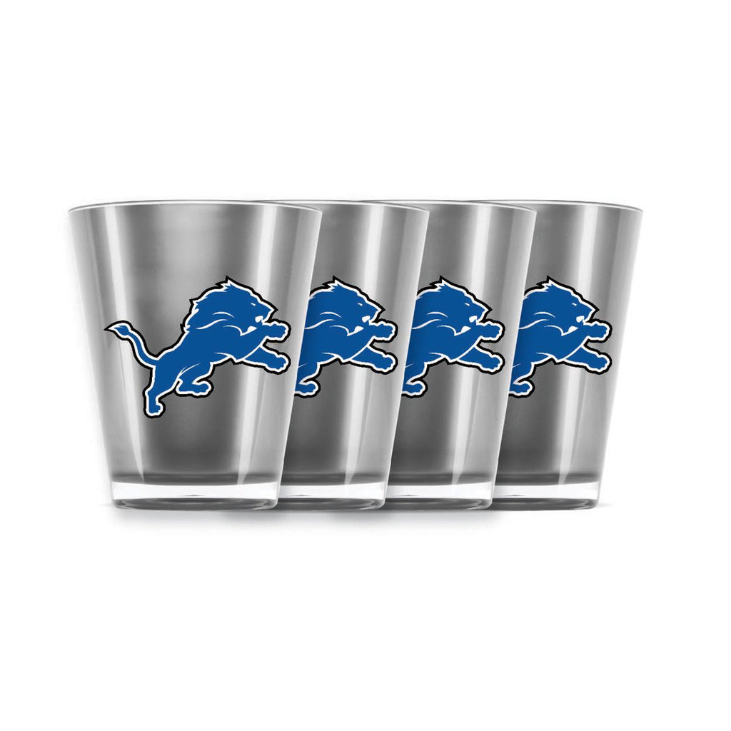 4 piece shot glass set - Detroit Lions