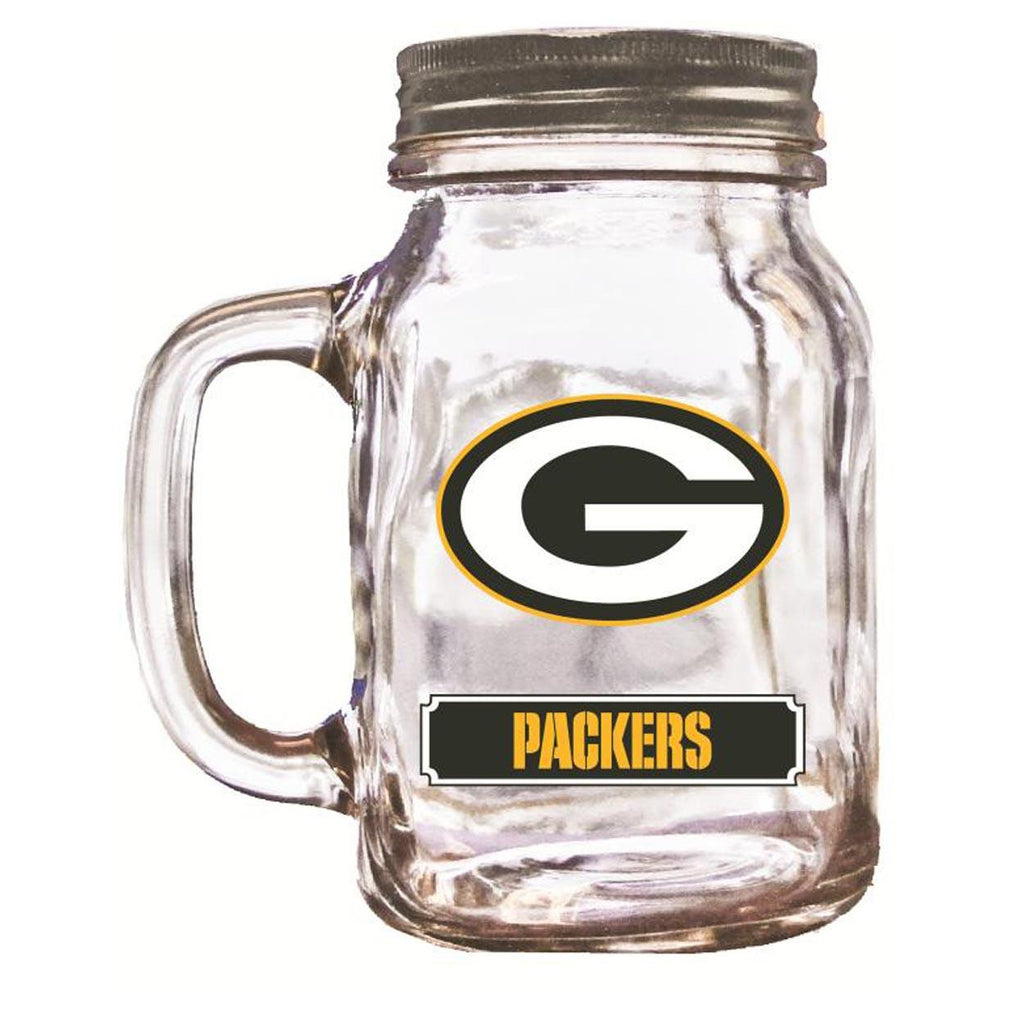Duckhouse 16 Ounce Mason Jar - Green Bay Packers