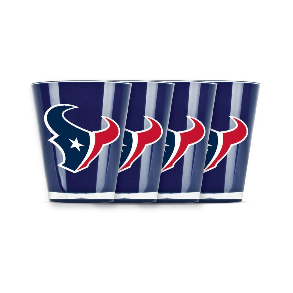 4 piece shot glass set - Houston Texans