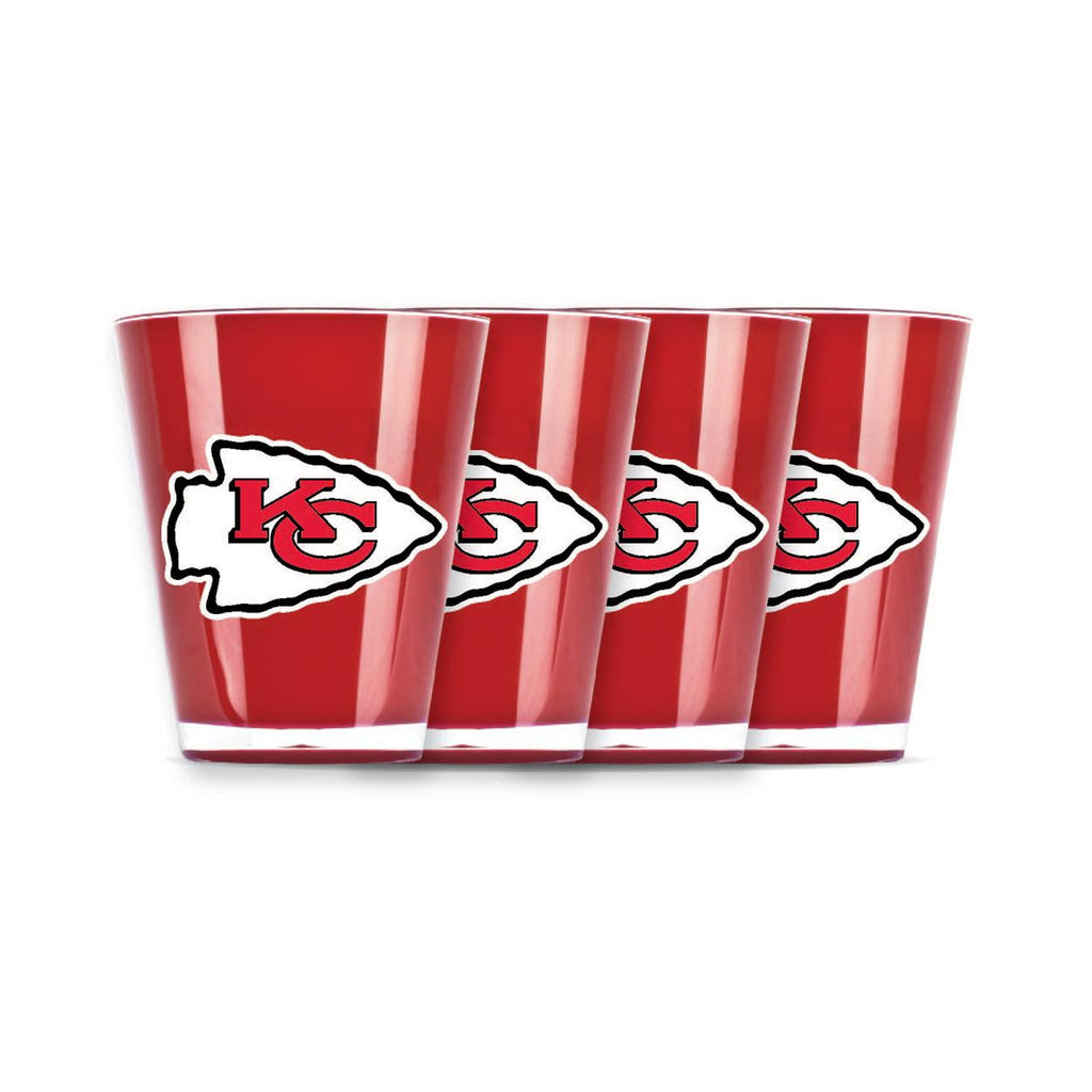 4 piece shot glass set - Kansas City Chiefs