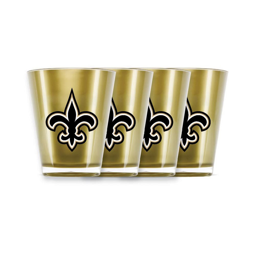 4 piece shot glass set - New Orleans Saints