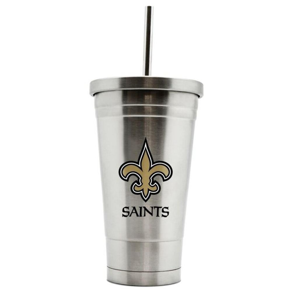 Duckhouse 16oz stainless steel travel tumbler NFL New Orleans Saints